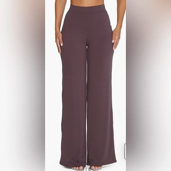 naked wardrobe | Pants & Jumpsuits | Nwt Chocolate Brown Naked Wardrobe Dress  Pants Size 3x Polycotton 64 | Poshmark